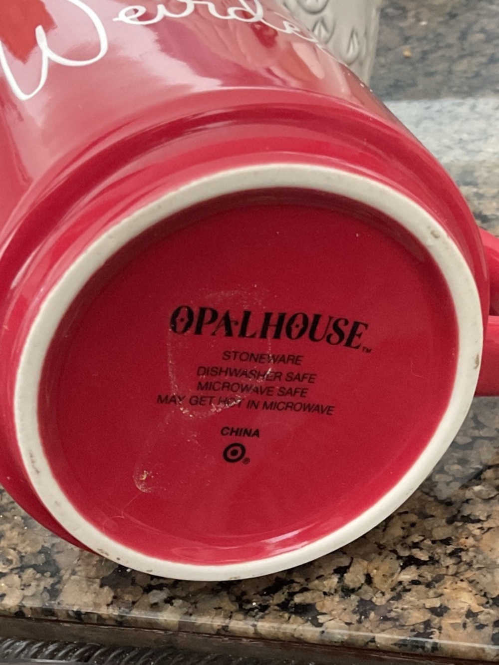 Opal house stoneware two mugs